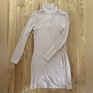 Miss Selfridge Tan Turtleneck Dress